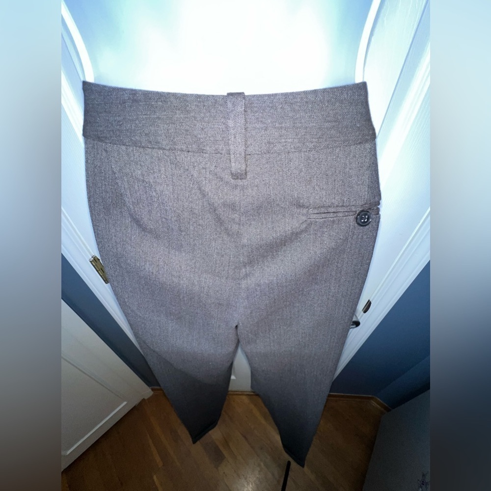 TOCCA Women’s 10 Black Herringbone Tweed Wool Trouser Dress Pants M - Picture 12 of 16